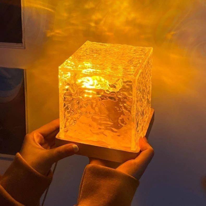 LED 3D Ocean Wave Projector Night Lamp Water Ripple Light Northern Lights