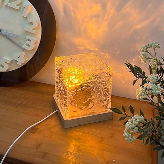 LED 3D Ocean Wave Projector Night Lamp Water Ripple Light Northern Lights