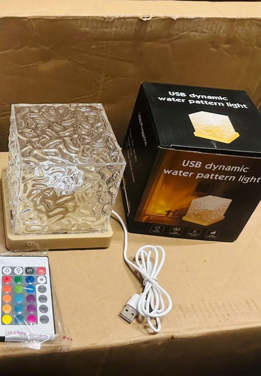 LED 3D Ocean Wave Projector Night Lamp Water Ripple Light Northern Lights