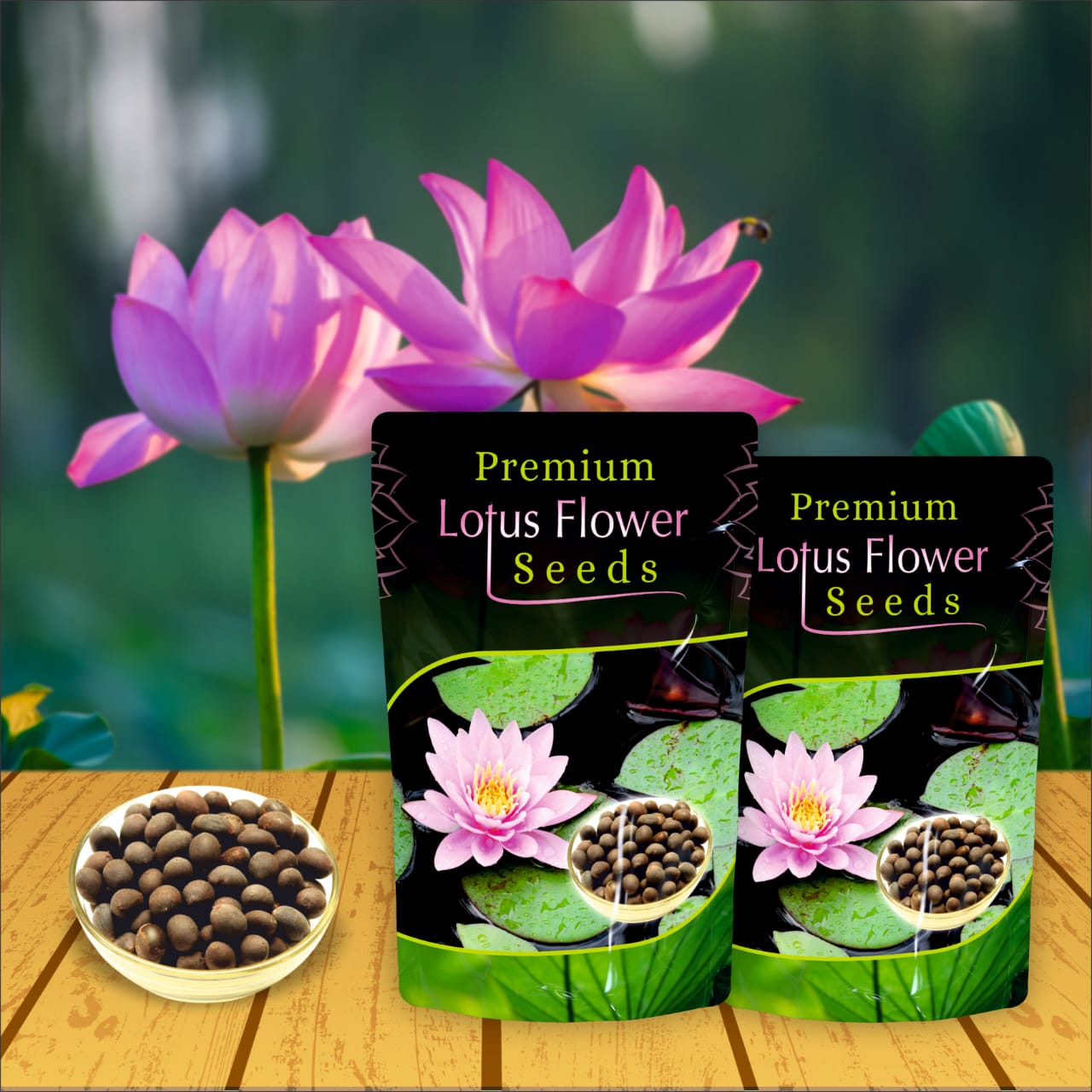 Lotus Flower Seeds For Home Garden Planting (Pack Of 100)