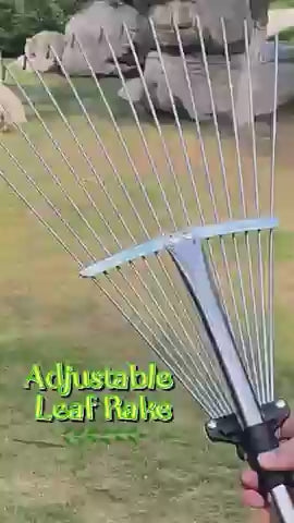 Adjustable Garden Leaf Rake