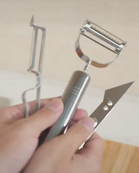 3 in 1 Vegetable - Fruit Peeler Set of 3pc