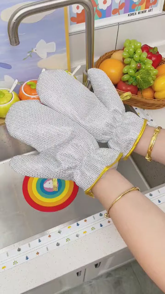Wire Dishwashing Gloves, Kitchen Cleaning Gloves ( Pair Of 1 )