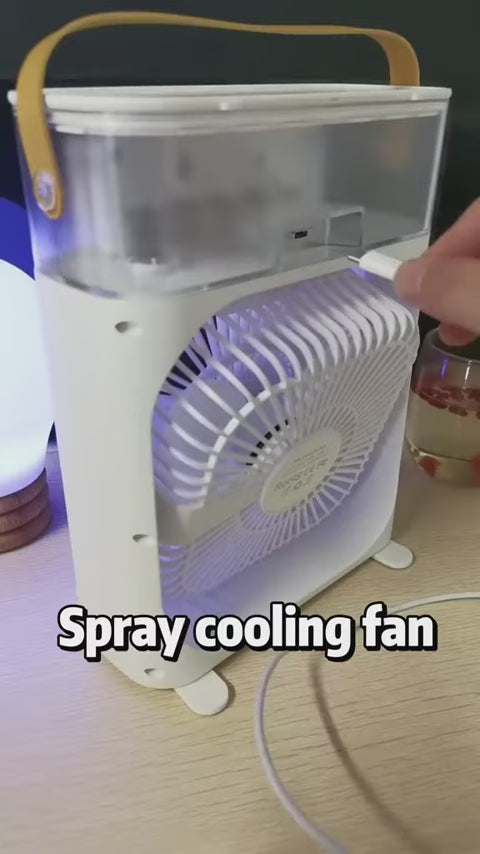 Portable Humidifier Air Cooler Mist Fan Mini Cooler for Home